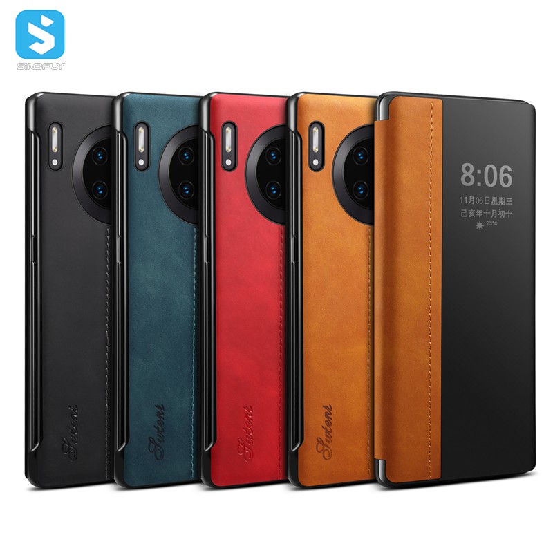 view window leather case for Huawei Mate 30 Pro